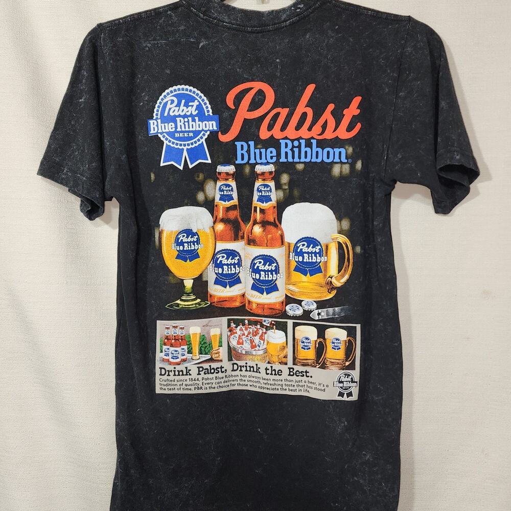 Pabst blue ribbon beer men's small shirt- First picture is back